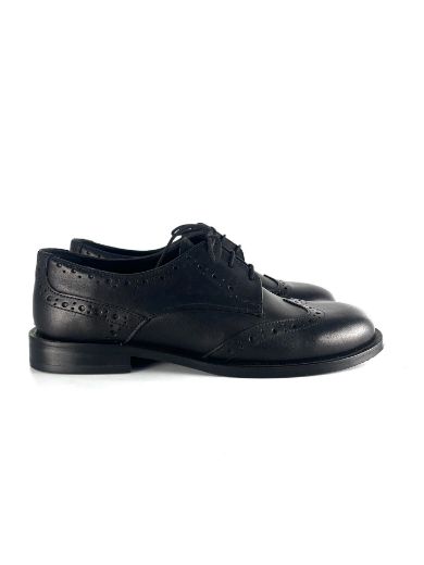 Lujo Hakiki Deri Kadın Loafer  SİYAH DERİ 05.23-230000001SİYAH DERİ resmi
