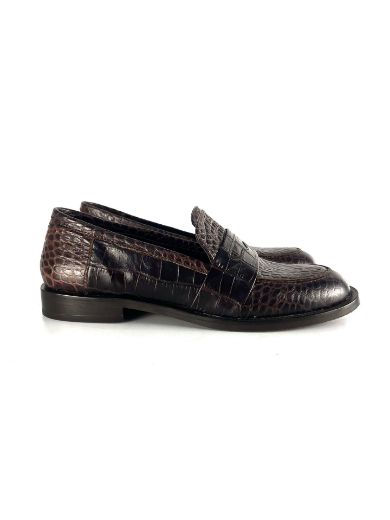 Kadın Hakiki Deri Loafer  KAHVE CROCO 05.23-230000002KAHVE CROCO resmi