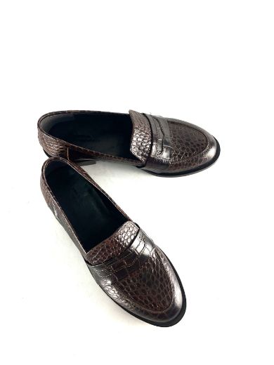 Kadın Hakiki Deri Loafer  KAHVE CROCO 05.23-230000002KAHVE CROCO resmi