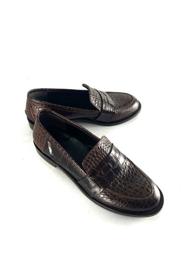 Kadın Hakiki Deri Loafer  KAHVE CROCO 05.23-230000002KAHVE CROCO resmi
