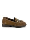Lujo Hakiki Deri Kadın Loafer  TABA SÜET 05.23-323140003TABA SÜET