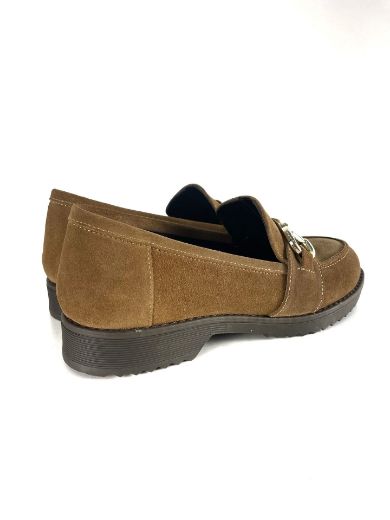 Lujo Hakiki Deri Kadın Loafer  TABA SÜET 05.23-323140003TABA SÜET resmi