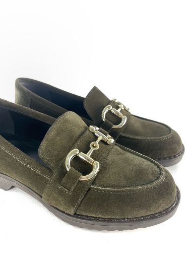 Lujo Hakiki Deri Kadın Loafer  HAKİ SÜET 05.23-323140003HAKİ SÜET resmi