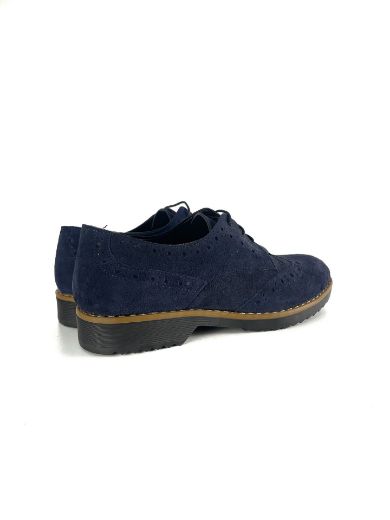 Lujo Hakiki Deri Kadın Loafer  LACİVERT SÜET 05.23-323140004LACİVERT SÜET resmi