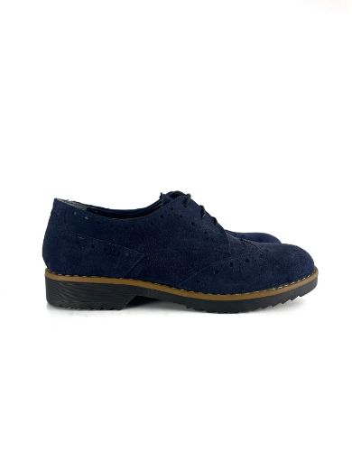 Lujo Hakiki Deri Kadın Loafer  LACİVERT SÜET 05.23-323140004LACİVERT SÜET resmi