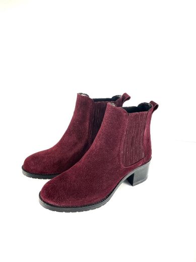 Lujo Hakiki Deri Kadın Bot  BORDO SÜET 06.23-713700002BORDO SÜET resmi