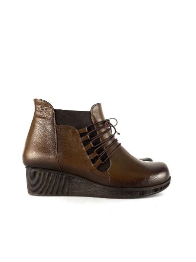 Lujo Hakiki Deri Comfort Kadın Bot  KAHVE DERİ 06.23-CM2089001KAHVE DERİ resmi
