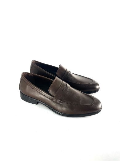 Lujo Hakiki Deri Erkek Loafer  KAHVE DERİ 10.23-LJERK0009KAHVE DERİ resmi