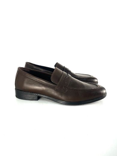 Lujo Hakiki Deri Erkek Loafer  KAHVE DERİ 10.23-LJERK0009KAHVE DERİ resmi
