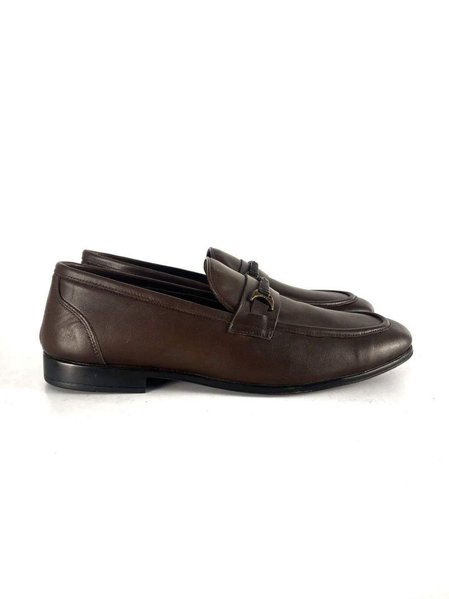 Lujo Hakiki Deri Erkek Loafer  KAHVE DERİ 10.23-LJERK0010KAHVE DERİ resmi