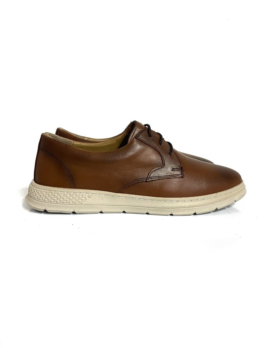 Lujo Hakiki Deri Erkek Sneaker  TABA DERİ 10.24-LJERK0011TABA DERİ resmi