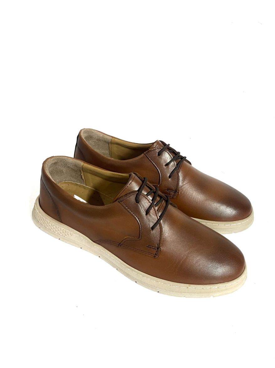 Lujo Hakiki Deri Erkek Sneaker  TABA DERİ 10.24-LJERK0011TABA DERİ resmi