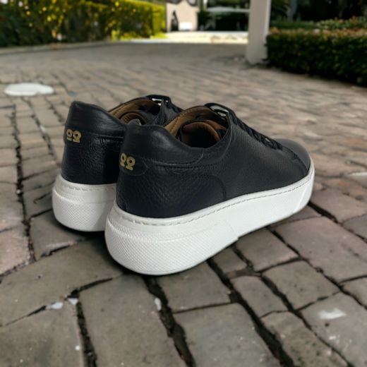 Lujo Hakiki Deri Erkek Sneaker  SİYAH DERİ 10.24-LJERK0014SİYAH DERİ resmi
