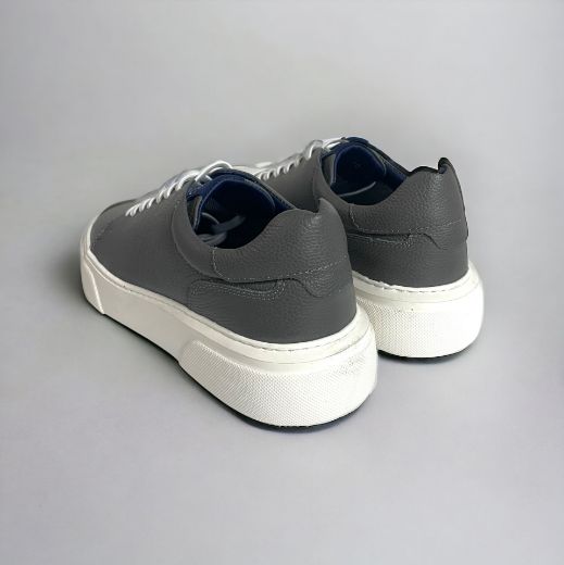 Lujo Hakiki Deri Erkek Sneaker  GRİ 10.24-LJERK0016GRİ resmi