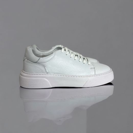Lujo Hakiki Deri Erkek Sneaker  BEYAZ 10.24-LJERK0016BEYAZ resmi