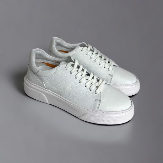 Lujo Hakiki Deri Erkek Sneaker  BEYAZ 10.24-LJERK0016BEYAZ resmi
