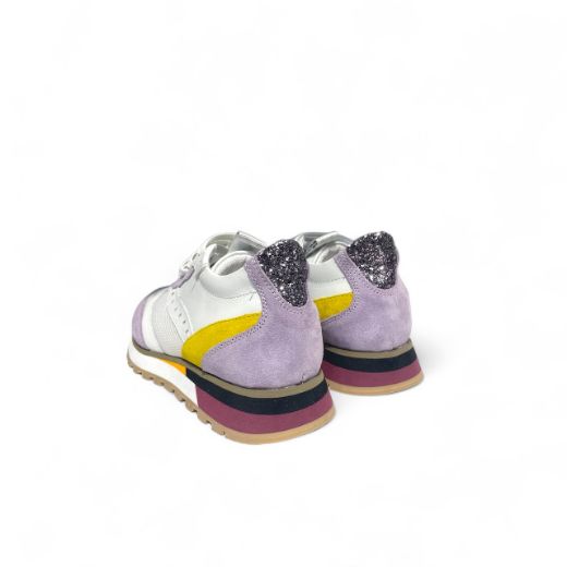 Lujo Hakiki Deri Karışık Renkli Sneaker  LİLA SÜET 09.24-000000003LİLA SÜET resmi