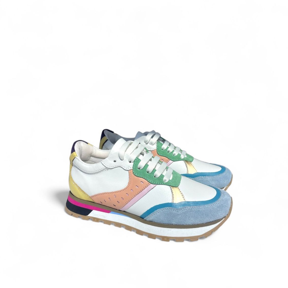 Lujo Hakiki Deri Süet Mıx Li Sneaker  BEBE MAVİ 09.24-000000005BEBE MAVİ resmi