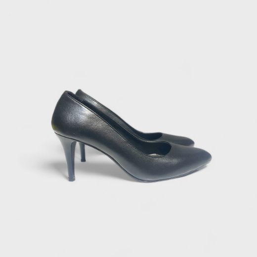 Lujo Hakiki Deri Kadın Stiletto  SİYAH DERİ 03.24-000000001SİYAH DERİ resmi