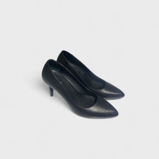 Lujo Hakiki Deri Kadın Stiletto  SİYAH DERİ 03.24-000000001SİYAH DERİ resmi