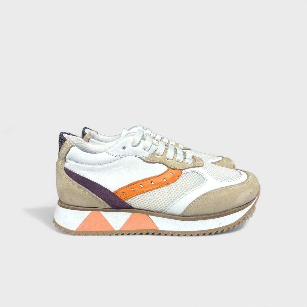 Lujo Hakiki Deri Karışık Renkli Sneaker  BEJ SÜET 09.24-000000003BEJ SÜET resmi