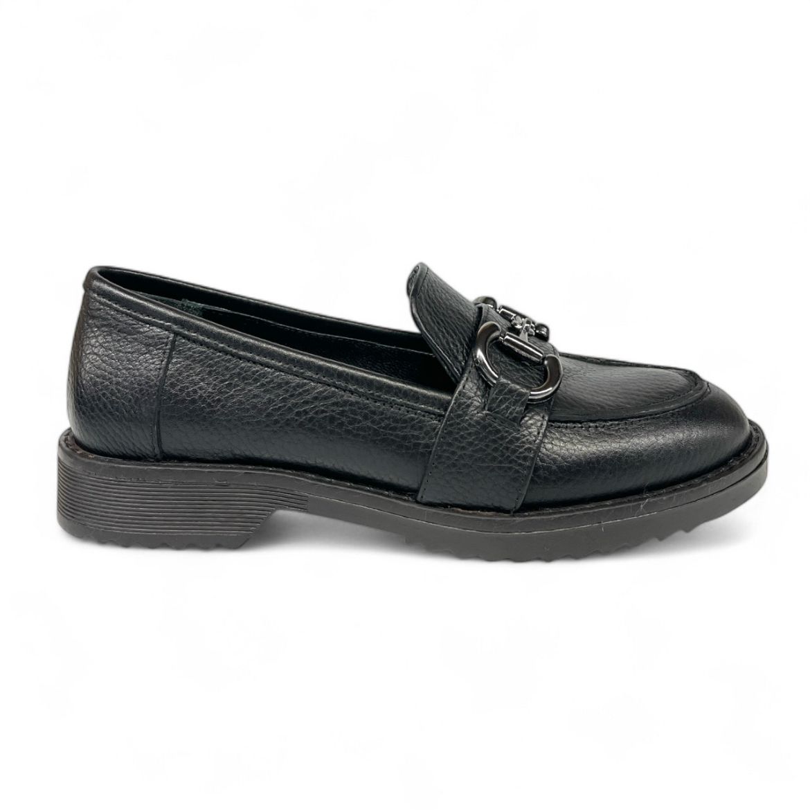 Lujo Hakiki Deri Kadın Loafer  SİYAH FLOTHER 05.23-323140003SİYAH FLOTHER resmi