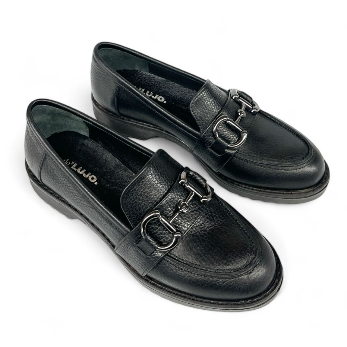 Lujo Hakiki Deri Kadın Loafer  SİYAH FLOTHER 05.23-323140003SİYAH FLOTHER resmi