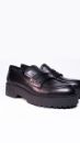 Lujo Platform Tabanlı Loafer  SİYAH DERİ 05.24-0CRUNCH02SİYAH DERİ