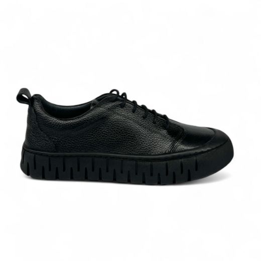 Lujo Hakiki Deri Erkek Kışlık Sneaker  SİYAH DERİ 10.24-LJERK0019SİYAH DERİ resmi