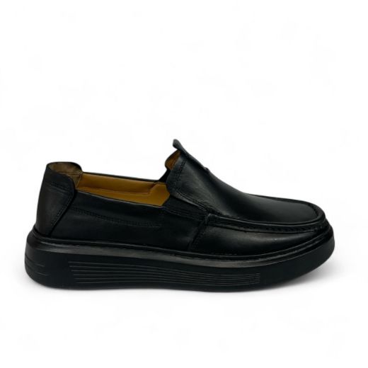 Lujo Hakiki Deri Erkek Loafer  SİYAH DERİ 10.24-LJERK0032SİYAH DERİ resmi
