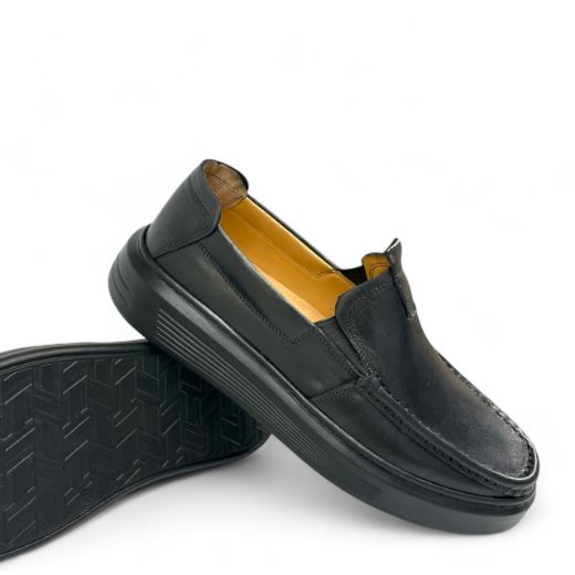 Lujo Hakiki Deri Erkek Loafer  SİYAH DERİ 10.24-LJERK0032SİYAH DERİ resmi