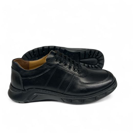 Lujo Hakiki Deri Erkek Sneaker  SİYAH DERİ 10.24-LJERK0036SİYAH DERİ resmi