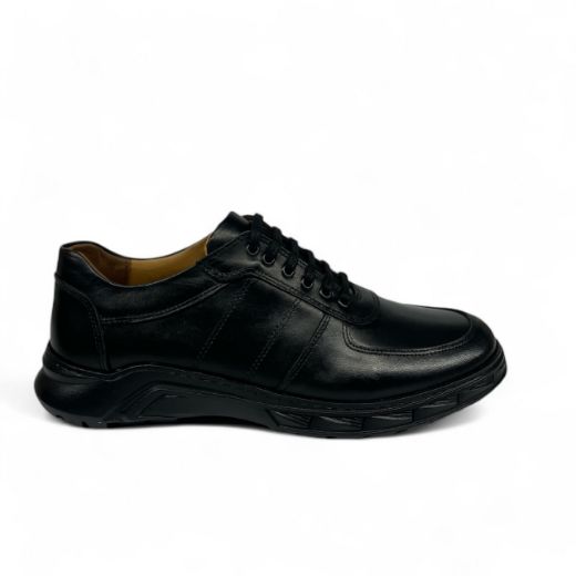 Lujo Hakiki Deri Erkek Sneaker  SİYAH DERİ 10.24-LJERK0036SİYAH DERİ resmi