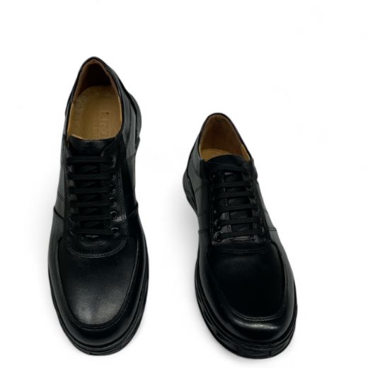 Lujo Hakiki Deri Erkek Sneaker  SİYAH DERİ 10.24-LJERK0036SİYAH DERİ resmi