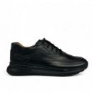 Lujo Hakiki Deri Erkek Sneaker  SİYAH DERİ 10.24-LJERK0038SİYAH DERİ