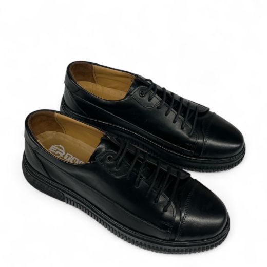 Lujo Hakiki Deri Erkek Sneaker  SİYAH DERİ 10.24-LJERK0039SİYAH DERİ resmi