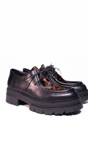 2602 Sısley Loafer  SİYAH DERİ-LEOPAR 05.24-000002602SİYAH DERİ-LEOPAR resmi